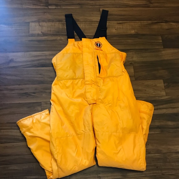 Mustang Survival Yellow Coat Jacket And Overalls Sz XL - Picture 10 of 16